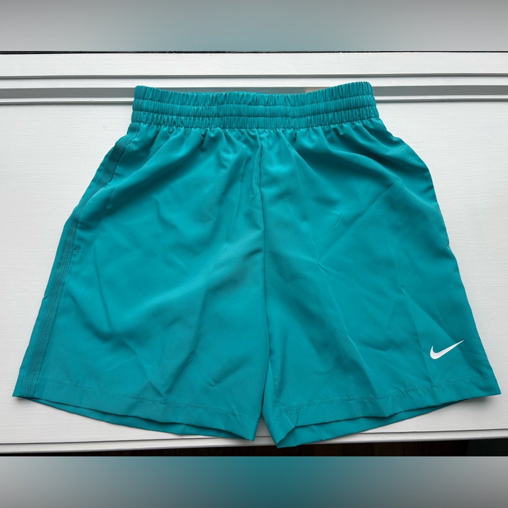NWT Nike Kids Aqua Blue Dri-Fit Shorts- S